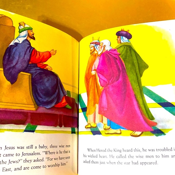 CHRISTMAS VTG 60’s A LITTLE GOLDEN BOOK THE CHRISTMAS STORY HARDCOVER #158 - Picture 11 of 15